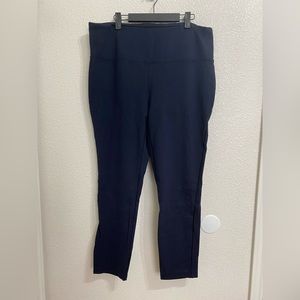 Nicole Miller Navy Stretch Straight Leg Dress Pants, XL